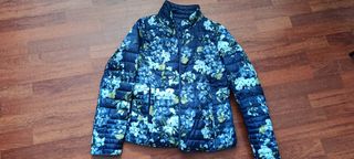 Chaqueta reversible floral mujer