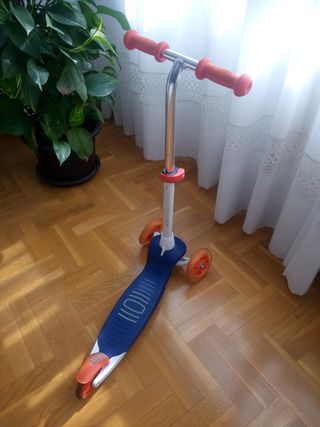 Patinete Oxelo 3 Ruedas Azul Naranja