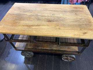 Carro vintage madera y metal