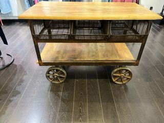 Carro vintage madera y metal