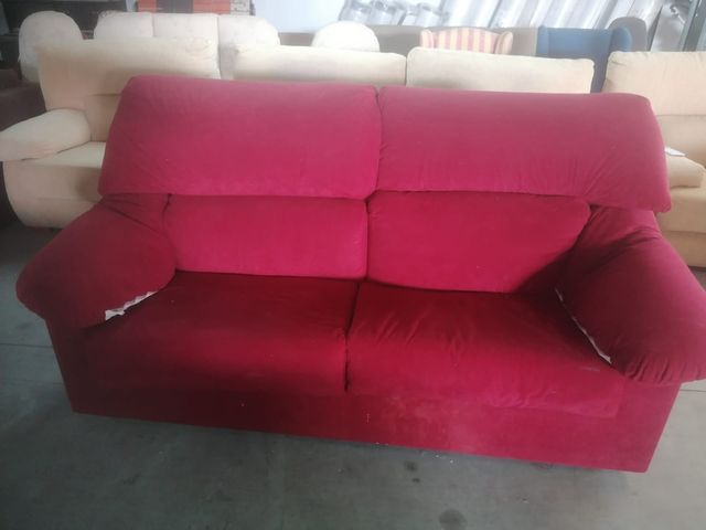 Sofá Cama Rojo Tela