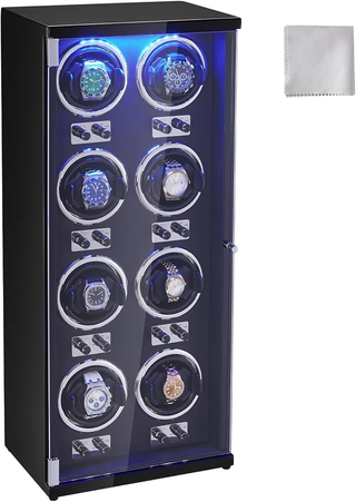 Caricaorologi per 8 orologi automatici da uomo e d