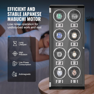 Caricaorologi per 8 orologi automatici da uomo e d