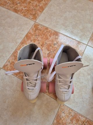 Patines de 4 ruedas blancos talla 36