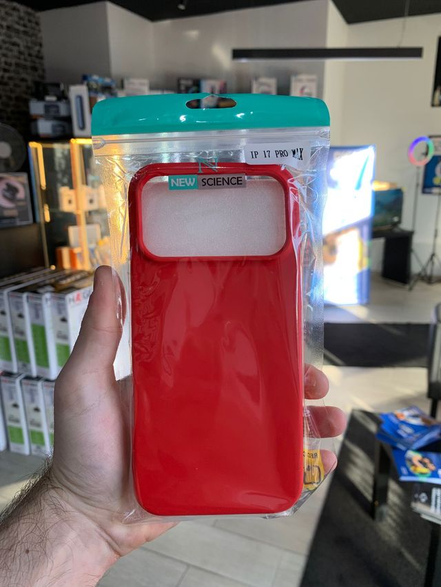 Capa New Science iPhone 17 Pro Max Vermelha