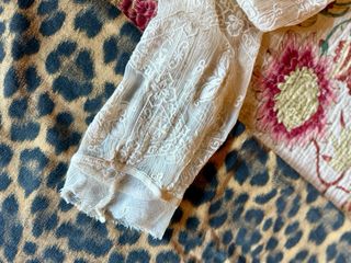 Blusa Transparente Vintage Encaje Talla M