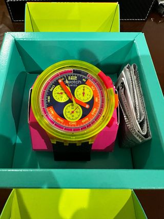 Orologio cronografo Swatch Neon