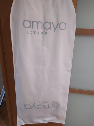 Vestido 
comunión pantalón Amaya blanco y Chaqueta