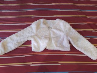 Vestido 
comunión pantalón Amaya blanco y Chaqueta