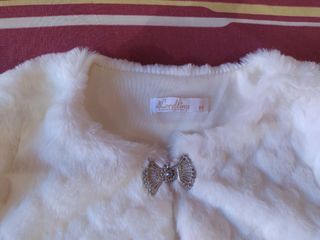 Vestido 
comunión pantalón Amaya blanco y Chaqueta