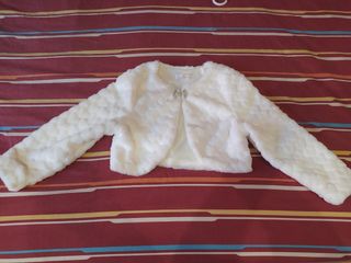 Vestido 
comunión pantalón Amaya blanco y Chaqueta