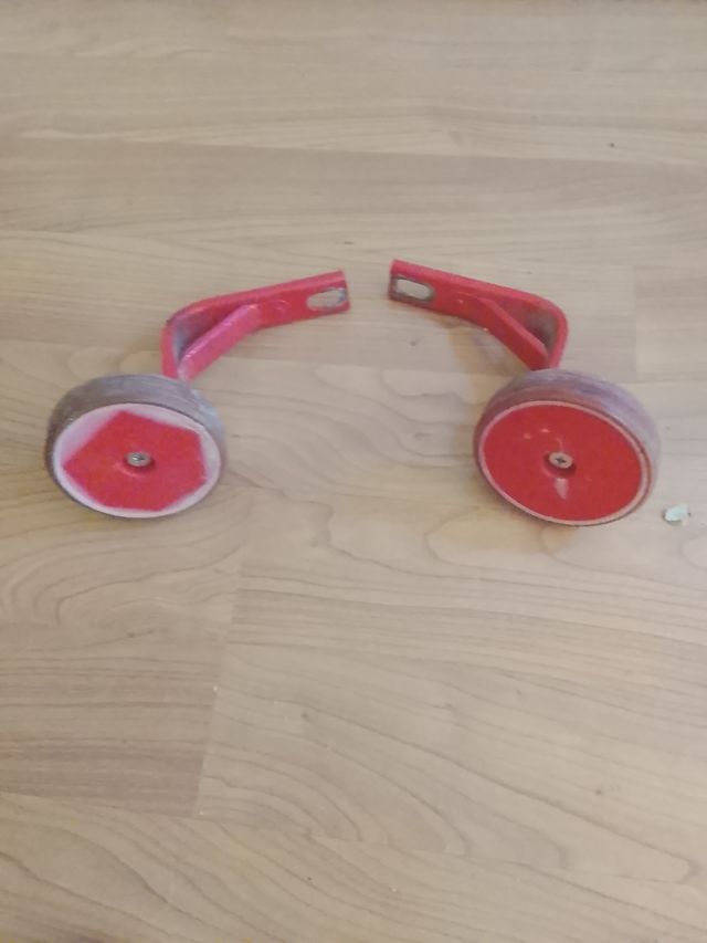 Ruedines Bicicleta Niños Rojo