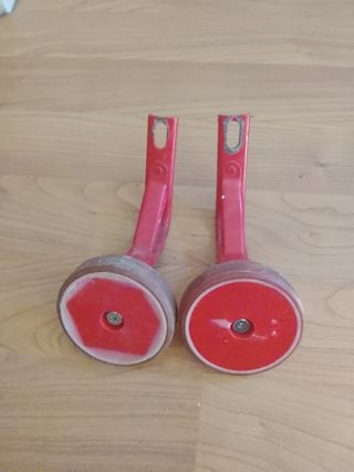 Ruedines Bicicleta Niños Rojo