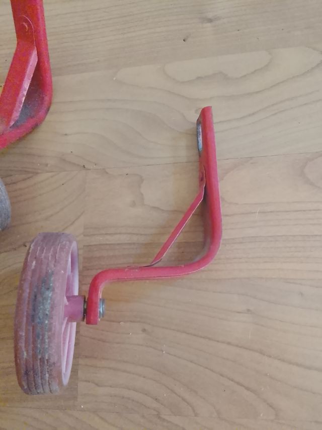 Ruedines Bicicleta Niños Rojo