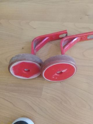 Ruedines Bicicleta Niños Rojo