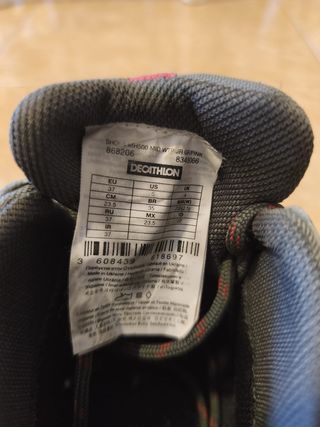 Botas de montaña Quechua Talla 37