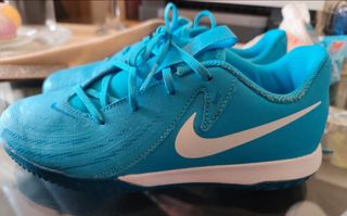 Zapatillas Nike Fútbol Niño Azul