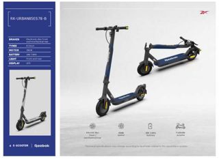 Patinete Eléctrico Reebok Azul