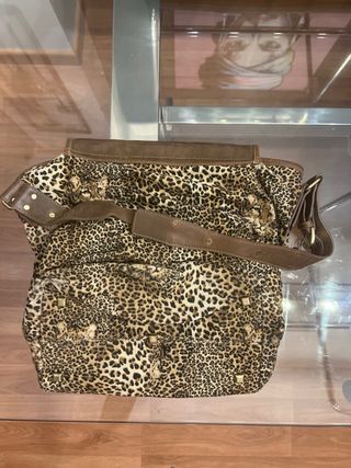Bolso MTNG estampado leopardo y marrón