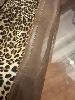 Bolso MTNG estampado leopardo y marrón