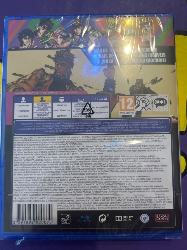 JoJo's Bizarre Adventure PS4