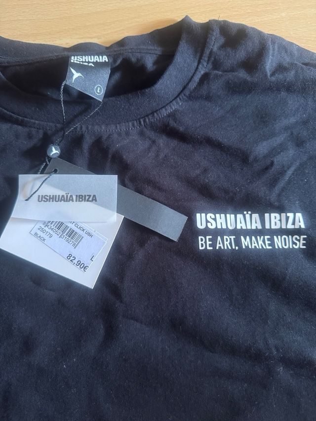 Camiseta Ushuaia Ibiza Negra Hombre