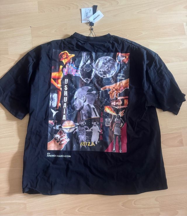 Camiseta Ushuaia Ibiza Negra Hombre