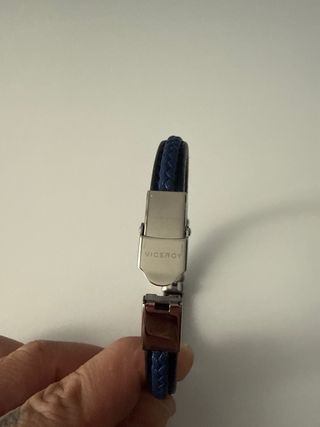 Pulsera Viceroy Cuero Negro y Azul