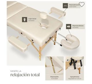 Camilla de masajes plegable de 3 zonas – Tactake