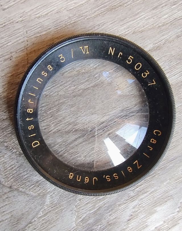 Lente Carl Zeiss Jena Distar 3/VI Nr. 5037