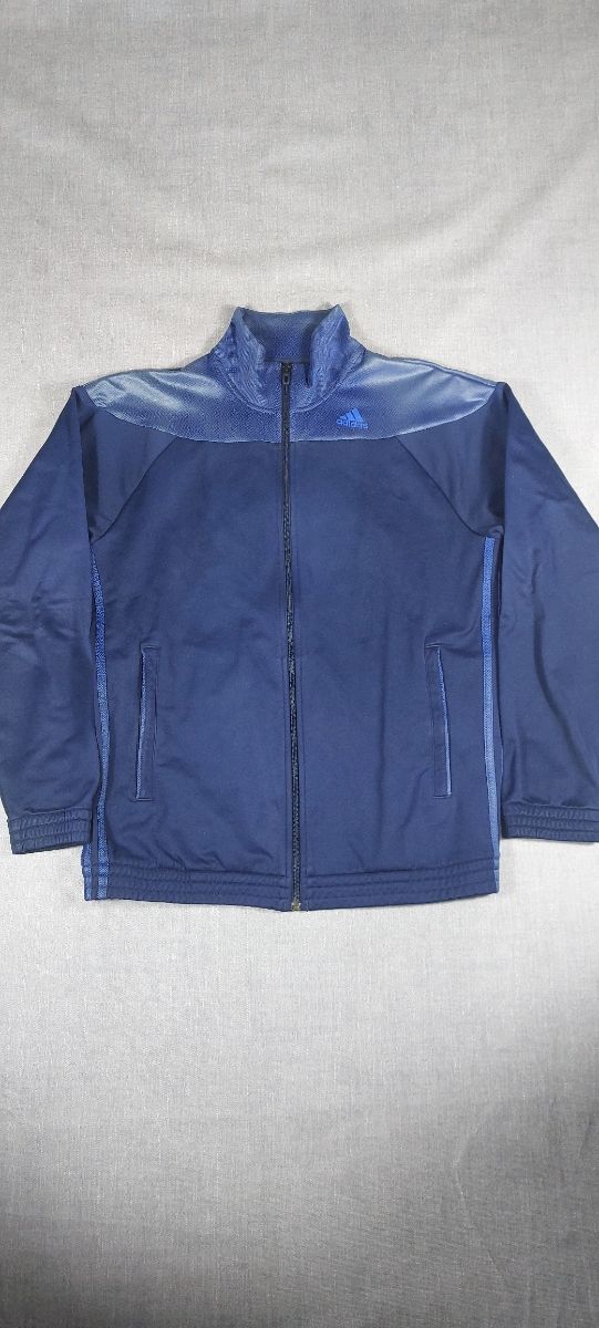 Chaqueta deportiva Adidas azul cremallera completa