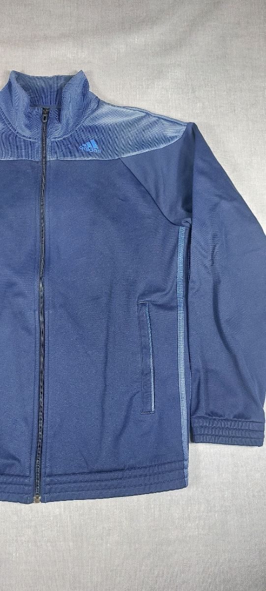 Chaqueta deportiva Adidas azul cremallera completa