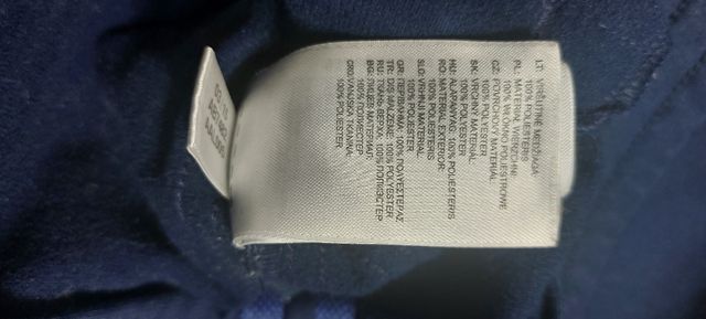 Chaqueta deportiva Adidas azul cremallera completa