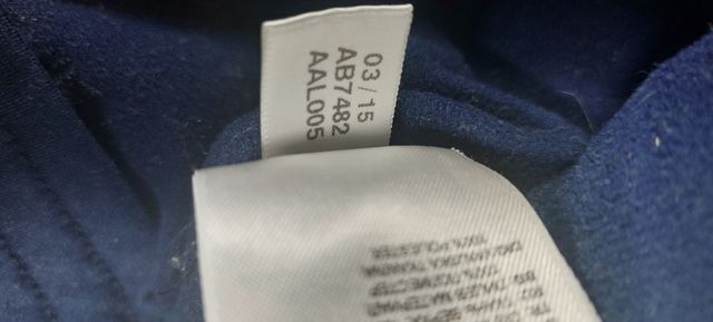 Chaqueta deportiva Adidas azul cremallera completa