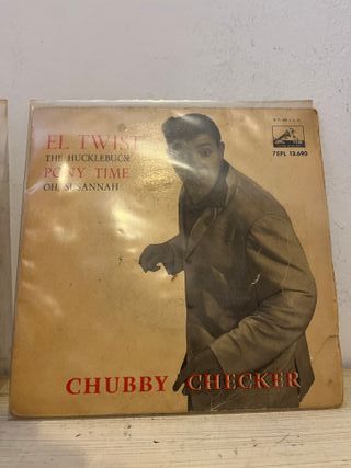 Lote 2 vinilos EP de Chubby Checker y Sgl Rumba 3