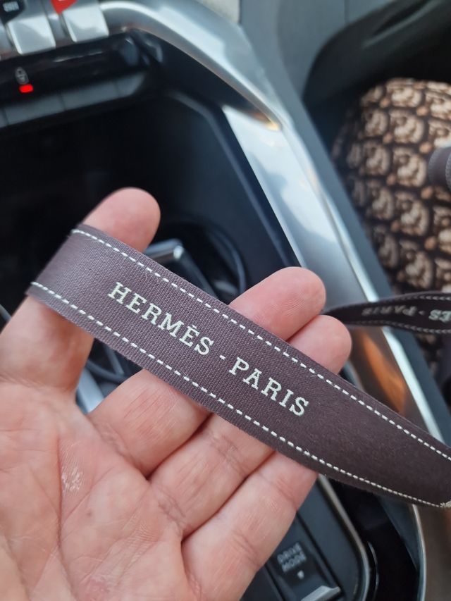 4 Cintas Hermes Paris con Estampado PACK de 4+Etiq