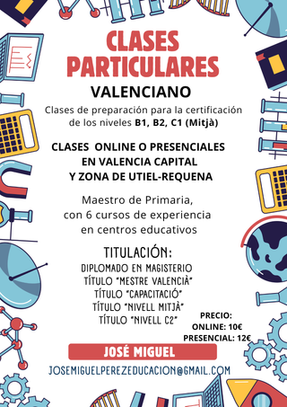 Clase particulares de Valenciano