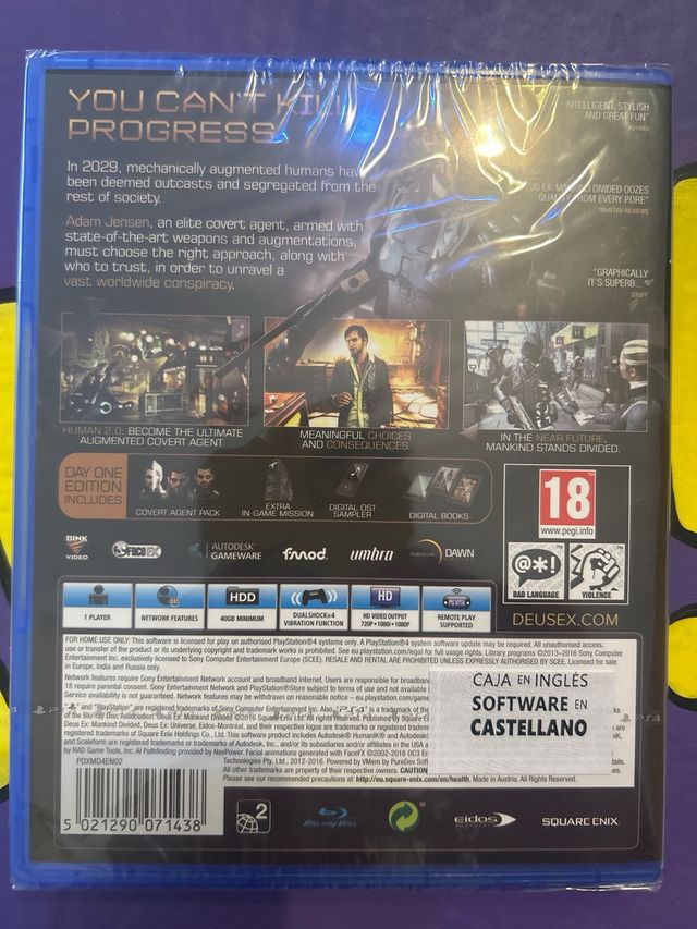 Deus Ex: Mankind Divided PS4 (Day One Edition)