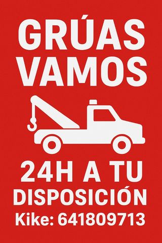 Servicio de Grúa 24h
Kike : 641809713