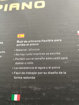 Piano enrollable de Silicona 88 teclas