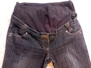 Pantalón vaquero premamá azul