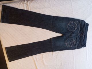 Pantalón vaquero premamá azul