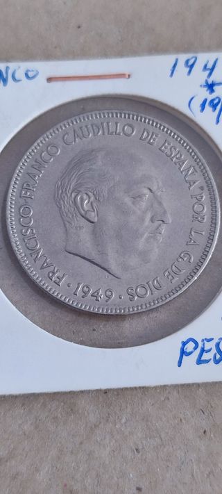 Moneda 5 Pesetas 1949*(19/49) Francisco Franco