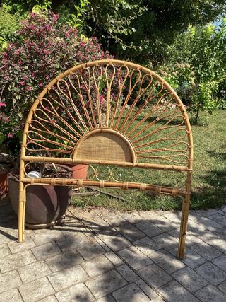 Cabecero de bambú estilo abanico cama de 90 o 110