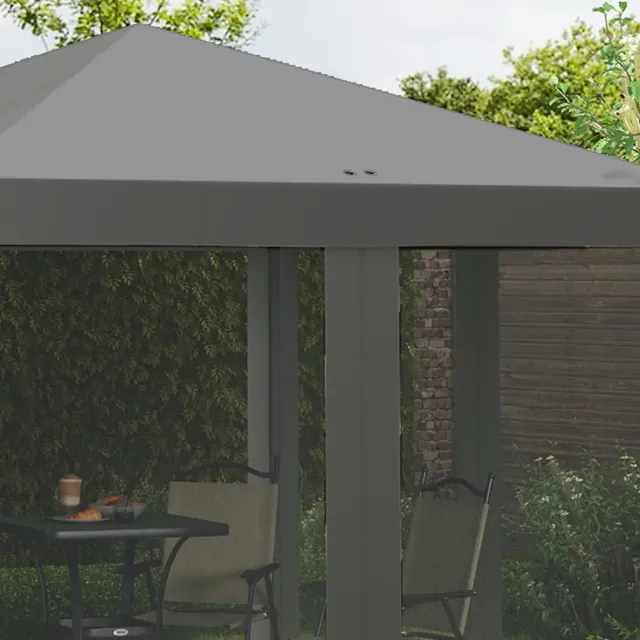 Pergola Pop-up Pieghevole, Stile Coloniale, 3 x 3