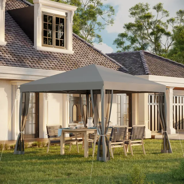 Pergola Pop-up Pieghevole, Stile Coloniale, 3 x 3