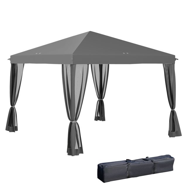 Pergola Pop-up Pieghevole, Stile Coloniale, 3 x 3