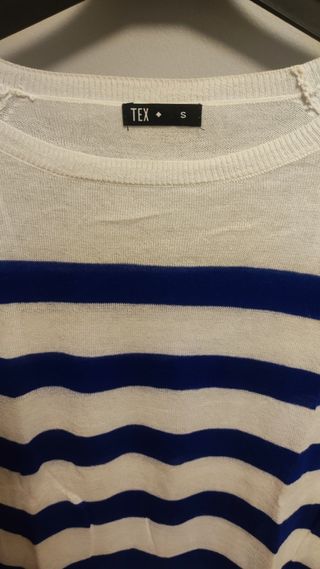 Jersey rayas TEX azul talla S