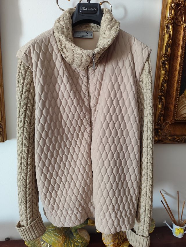 Giacchino Cristina Mazzonet pura lana merino beige