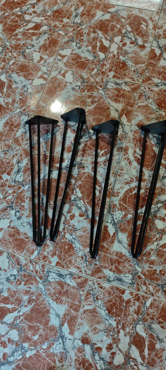 Gambe da tavolo in metallo nero